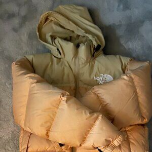Women's 1996 retro nuptse jacket north face almond/butter